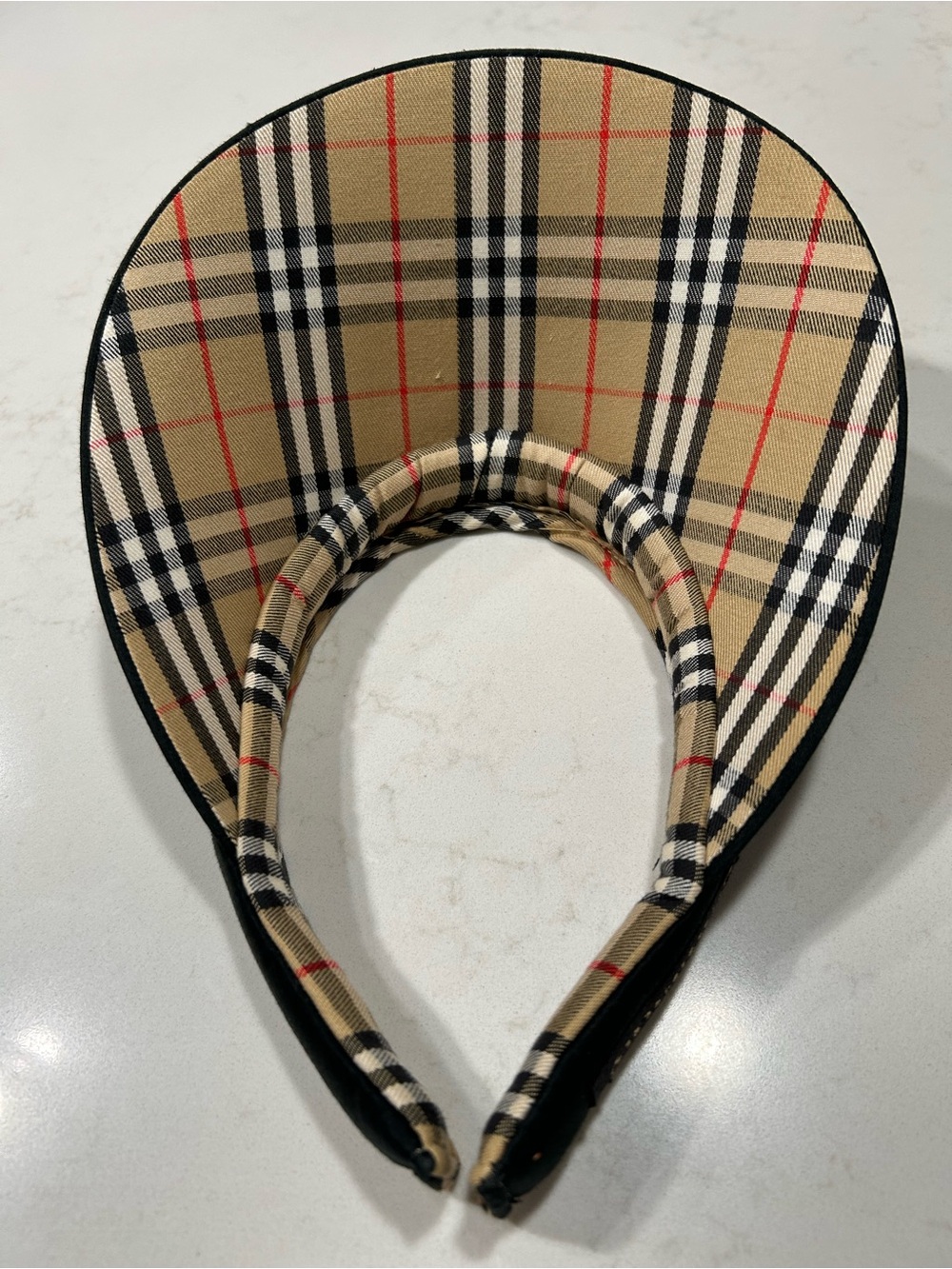 BURBERRY NOVA CHECK WITH BLACK SUN VISOR GOLF/ TENNIS. UNISEX - Picture 4 of 7